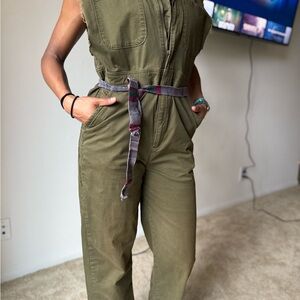 Olive Green Women's Jumpsuit